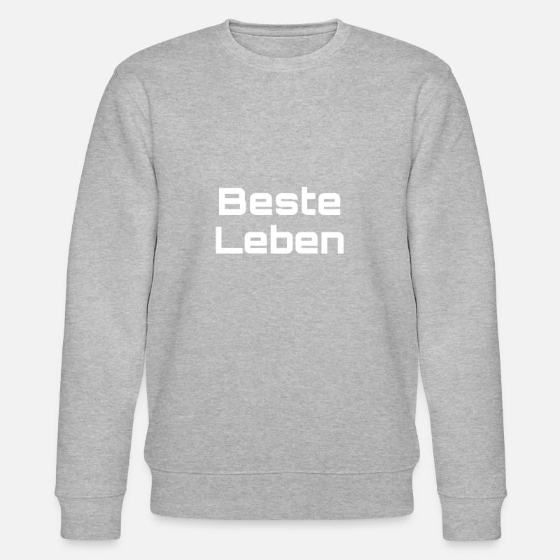 Beste Leben - Stanley/Stella Unisex Bio-Sweatshirt CHANGER  - Grau meliert