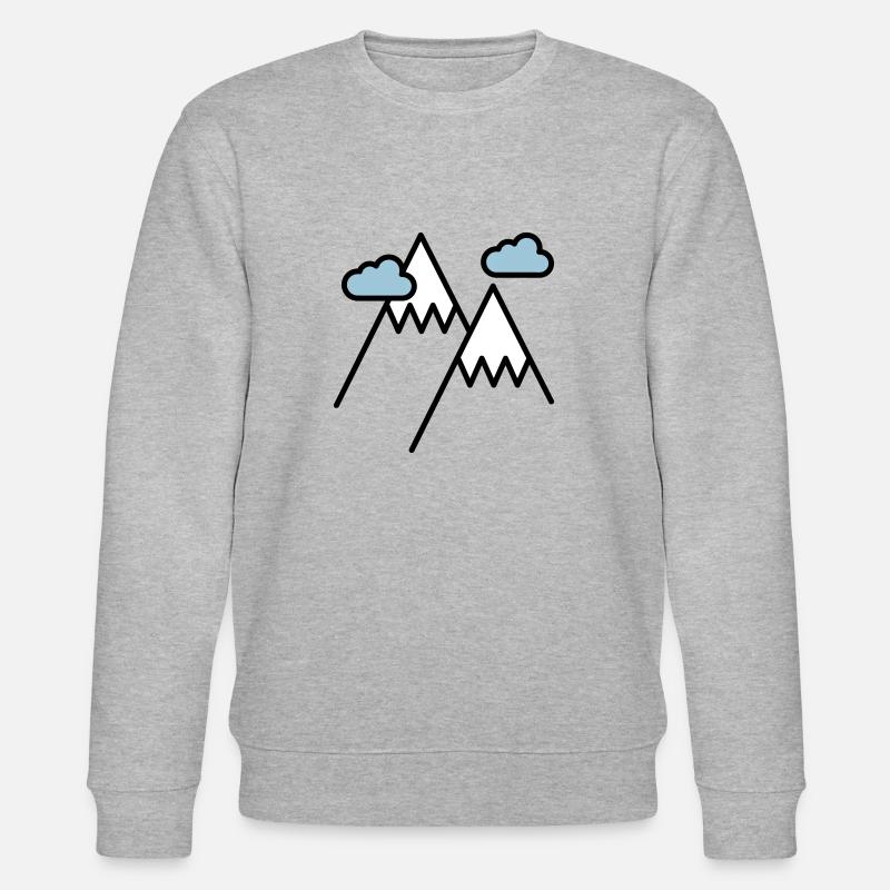Der Berg ruft - Stanley/Stella Unisex Bio-Sweatshirt CHANGER  - Grau meliert