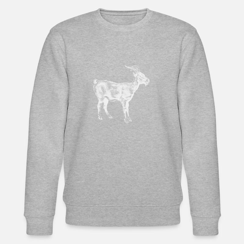 White Goat - Stanley/Stella Unisex Bio-Sweatshirt CHANGER  - Grau meliert
