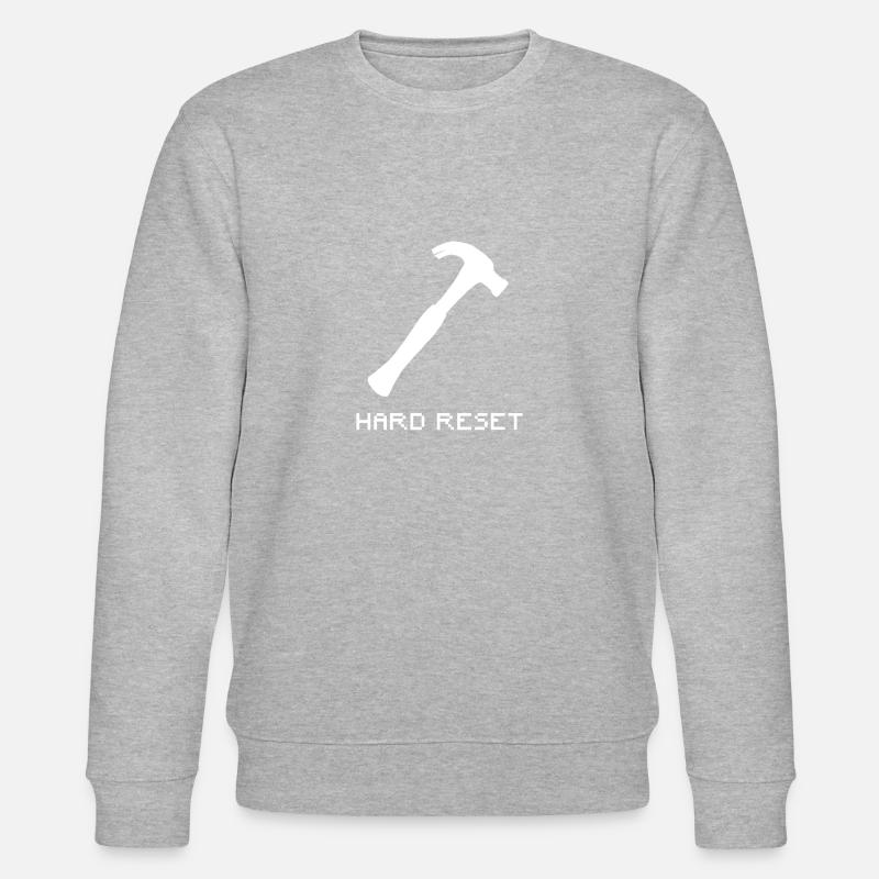 IT Support - Hard Reset - Stanley/Stella Unisex Bio-Sweatshirt CHANGER  - Grau meliert