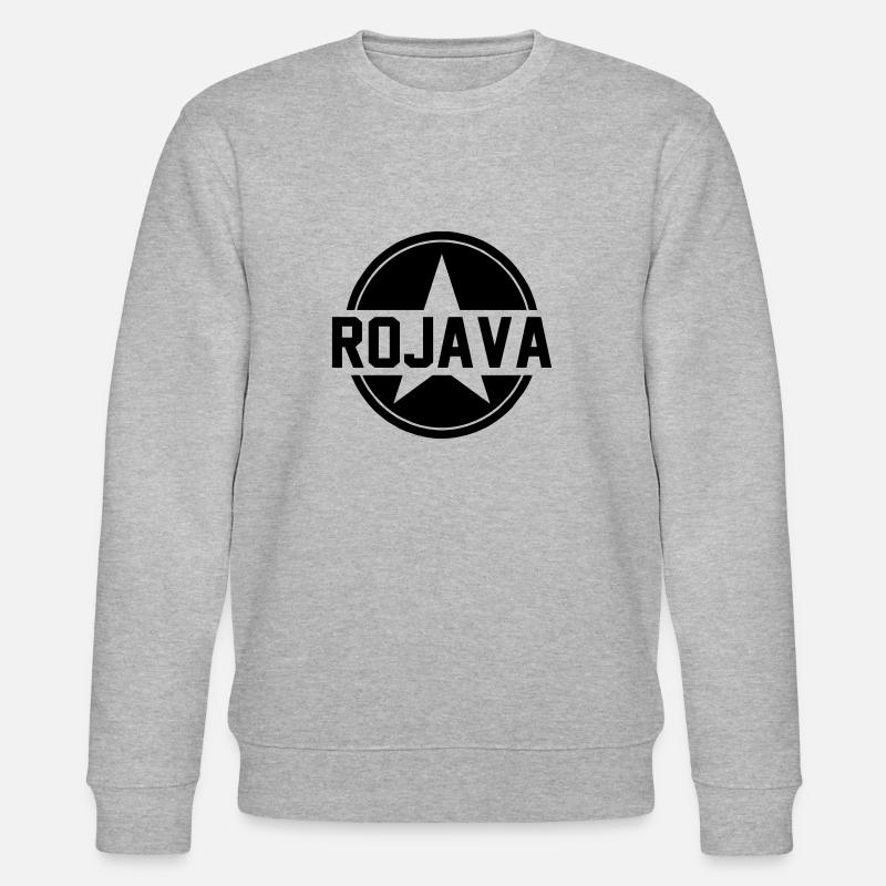rojava kurdistan - Stanley/Stella CHANGER Unisex Organic Sweatshirt - heather grey