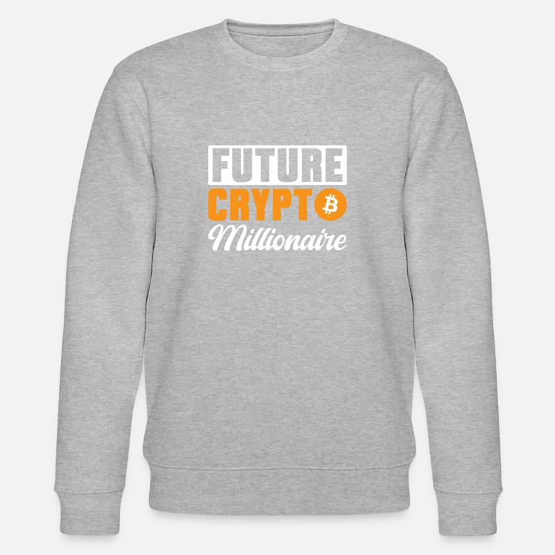 Bitcoin Crypto-monnaie BTC Crypto Trader - Sweat bio CHANGER Stanley/Stella Unisexe - gris chiné