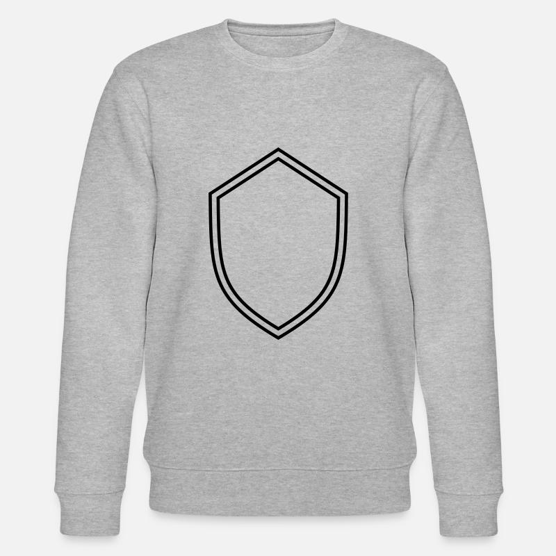 Blason vide bouclier - Sweat bio CHANGER Stanley/Stella Unisexe - gris chiné