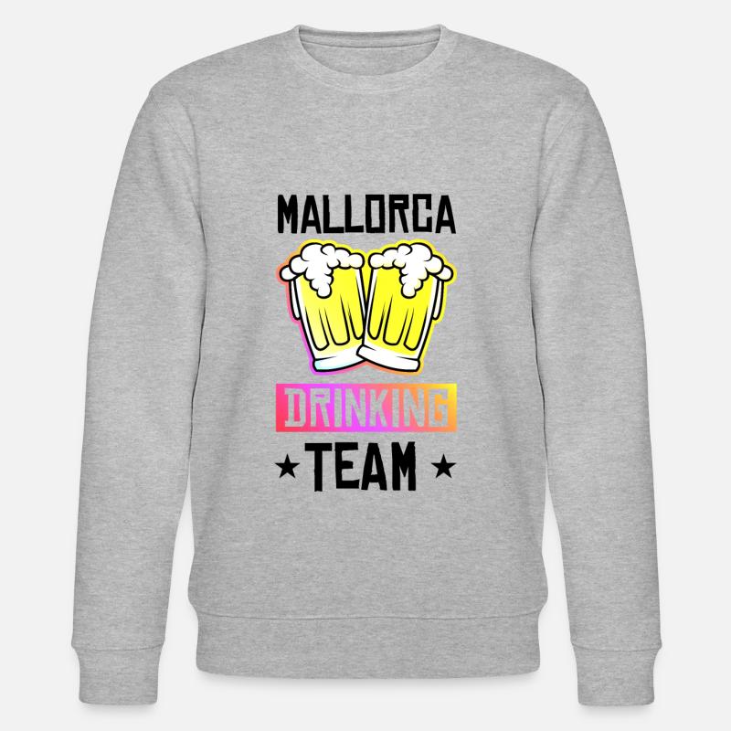 Mallorca Drinking Team - Stanley/Stella CHANGER Unisex Organic Sweatshirt - heather grey