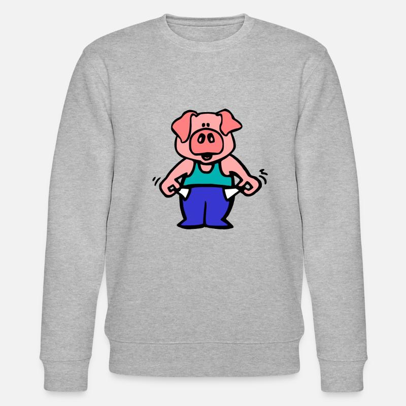armes Schwein - Stanley/Stella Unisex Bio-Sweatshirt CHANGER  - Grau meliert