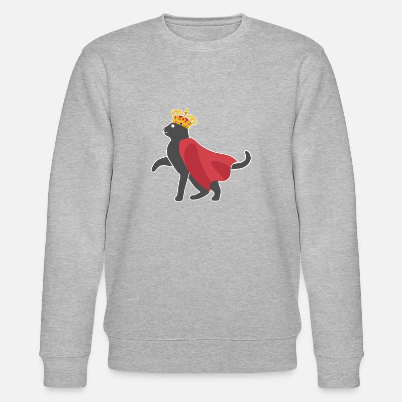 Cat Crown - Stanley/Stella CHANGER Unisex Organic Sweatshirt - heather grey