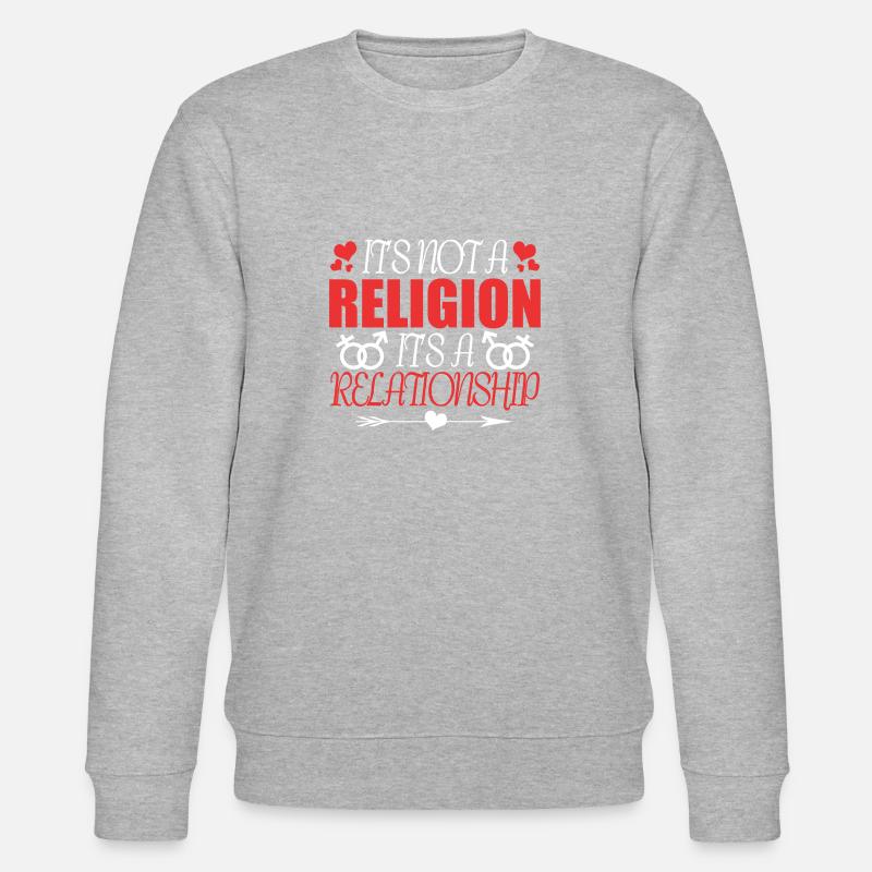 Pas de religion une relation - Sweat bio CHANGER Stanley/Stella Unisexe - gris chiné