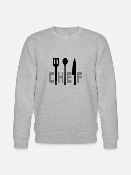 chef ustensiles - Stanley/Stella CHANGER Unisex Organic Sweatshirt - heather grey