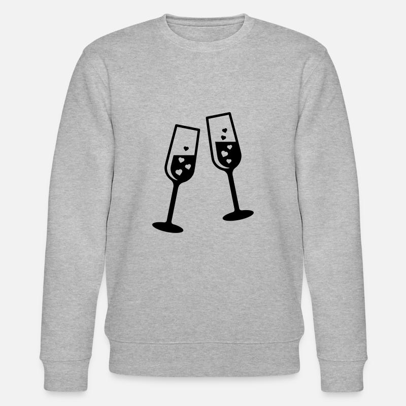 Herzprickeln - Stanley/Stella Unisex Bio-Sweatshirt CHANGER  - Grau meliert