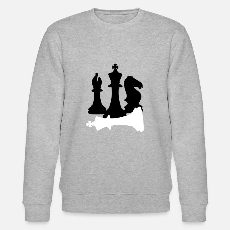 Schach, schachmatt - Stanley/Stella Unisex Bio-Sweatshirt CHANGER  - Grau meliert