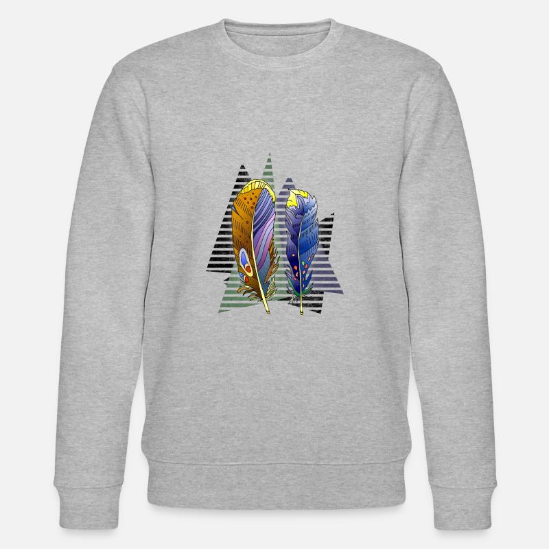 Feder - Stanley/Stella Unisex Bio-Sweatshirt CHANGER  - Grau meliert