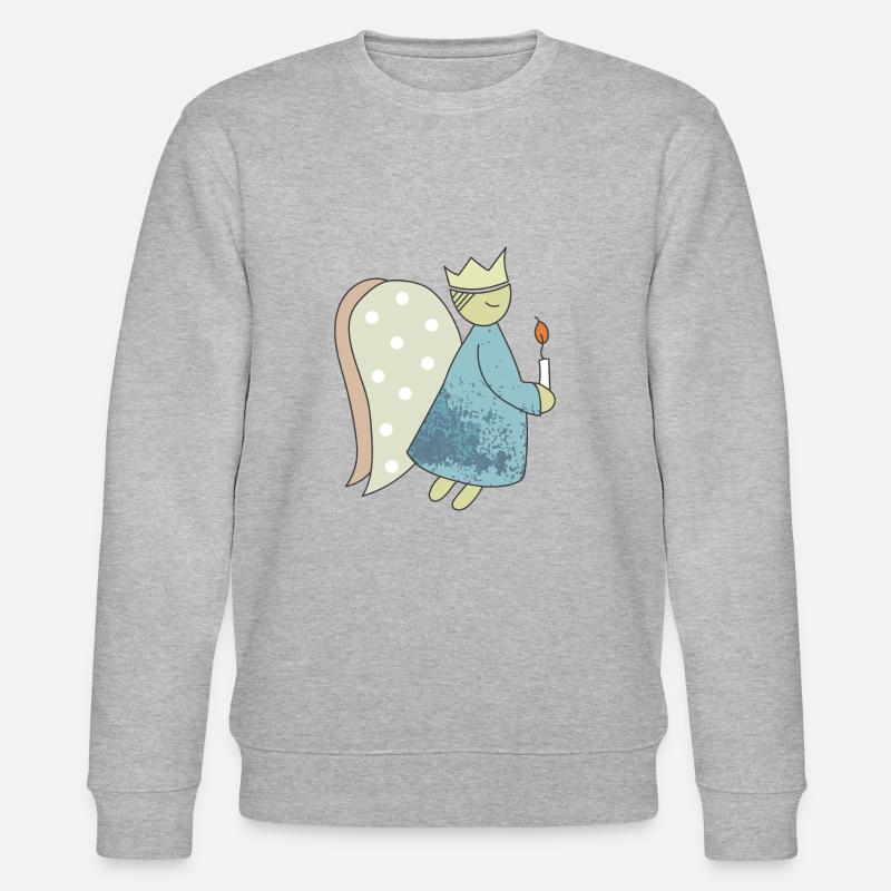 Weihnachtsengel. - Stanley/Stella Unisex Bio-Sweatshirt CHANGER  - Grau meliert