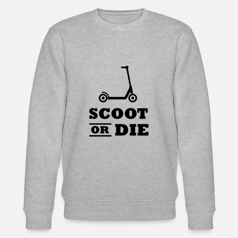 E-Scooter E-Roller Scooter - Stanley/Stella Unisex Bio-Sweatshirt CHANGER  - Grau meliert
