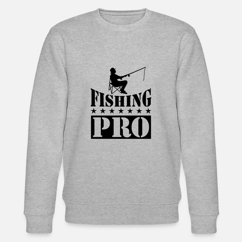 fishing pro - Stanley/Stella Unisex Bio-Sweatshirt CHANGER  - Grau meliert