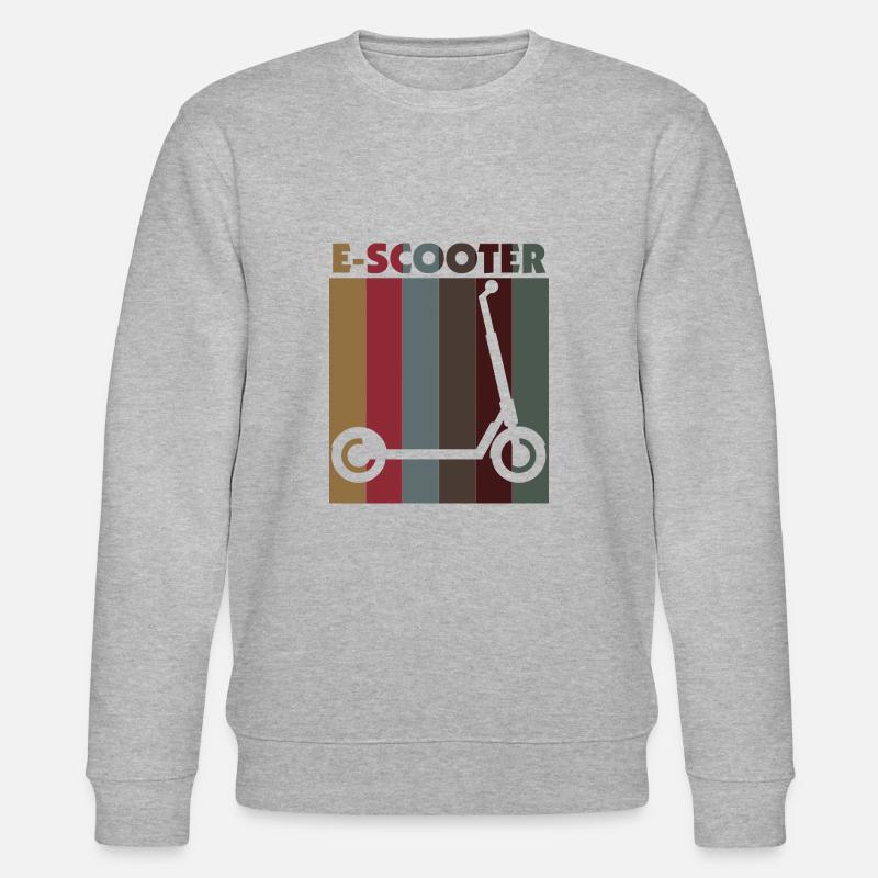 E-Scooter Roller - Stanley/Stella Unisex Bio-Sweatshirt CHANGER  - Grau meliert