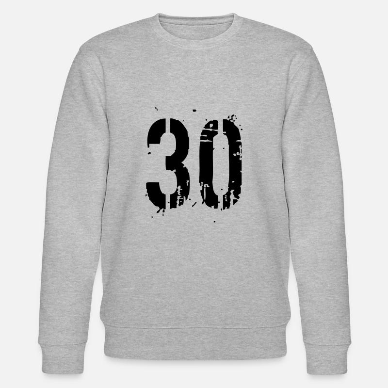 30 Nummer 30 - Stanley/Stella Unisex Bio-Sweatshirt CHANGER  - Grau meliert