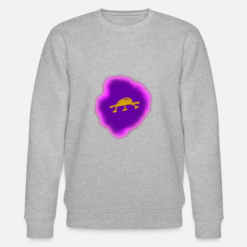 lila ufo - Stanley/Stella Unisex Bio-Sweatshirt CHANGER  - Grau meliert