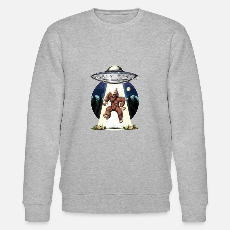 Enlèvement extraterrestre de Bigfoot - Sweat bio CHANGER Stanley/Stella Unisexe - gris chiné