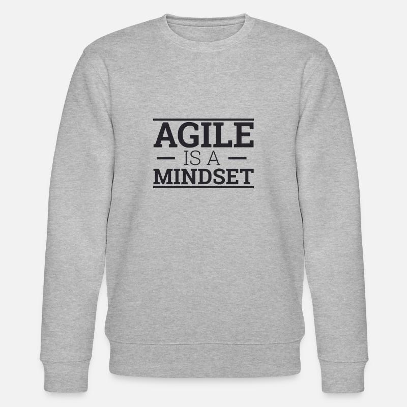 "Agile Mindset" | "Scrum Master" - Stanley/Stella CHANGER Unisex Organic Sweatshirt - heather grey