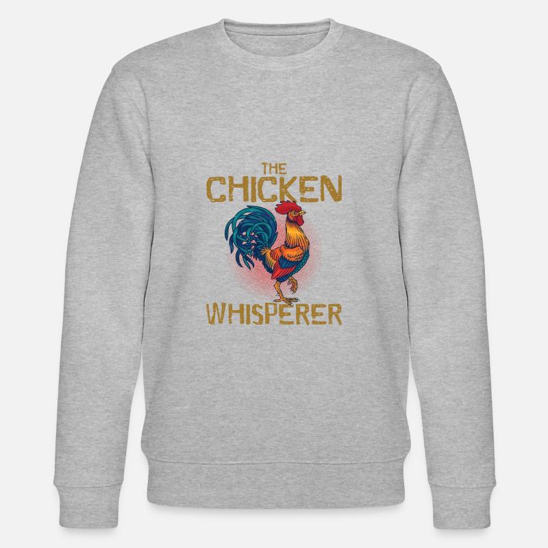 Chicken Whisperer Farmer - Stanley/Stella Unisex Bio-Sweatshirt CHANGER  - Grau meliert