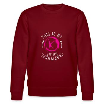 Funny This is My Cartwheel shirt - Sweat bio CHANGER Stanley/Stella Unisexe - bordeaux - Devant - Nik (191cm) & Marisol (170cm)