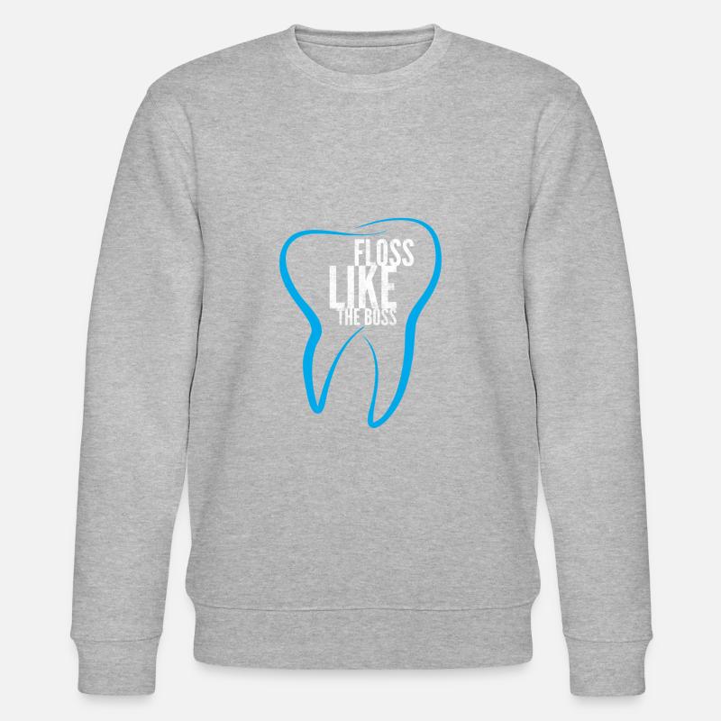Soie drôle comme une conception de patron pour les dentistes - Sweat bio CHANGER Stanley/Stella Unisexe - gris chiné