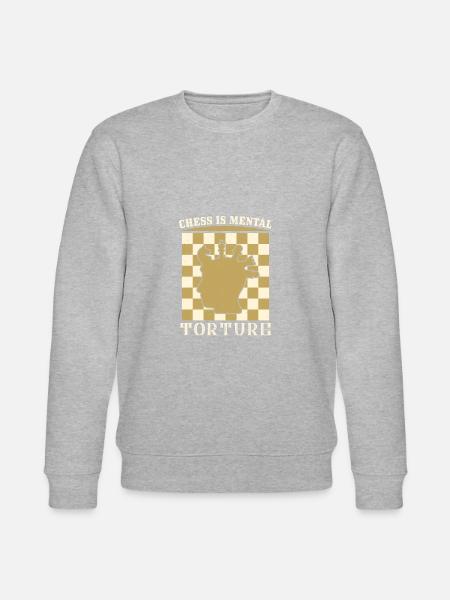 Schach ist mentale Zerrung - Stanley/Stella Unisex Bio-Sweatshirt CHANGER - Grau meliert