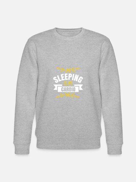 Sleeping is my cardio - Stanley/Stella CHANGER Unisex Organic Sweatshirt - heather grey