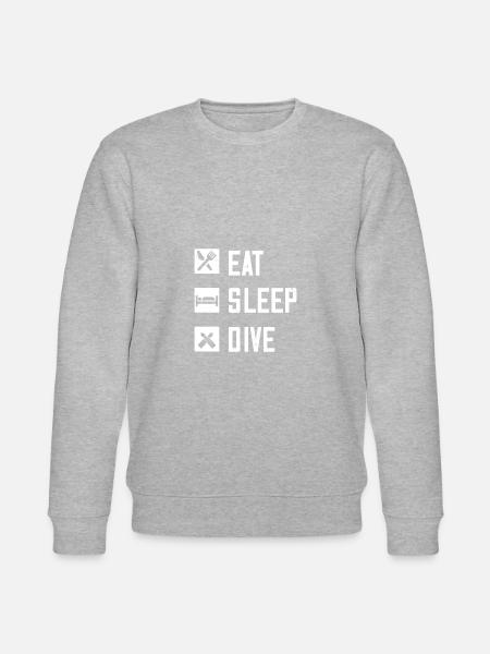 Eat Sleep Dive - Stanley/Stella CHANGER Unisex Organic Sweatshirt - heather grey