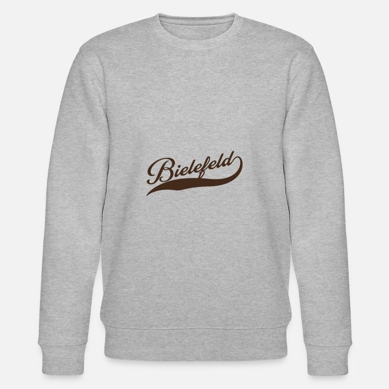Bielefeld Schriftzug - Stanley/Stella Unisex Bio-Sweatshirt CHANGER  - Grau meliert