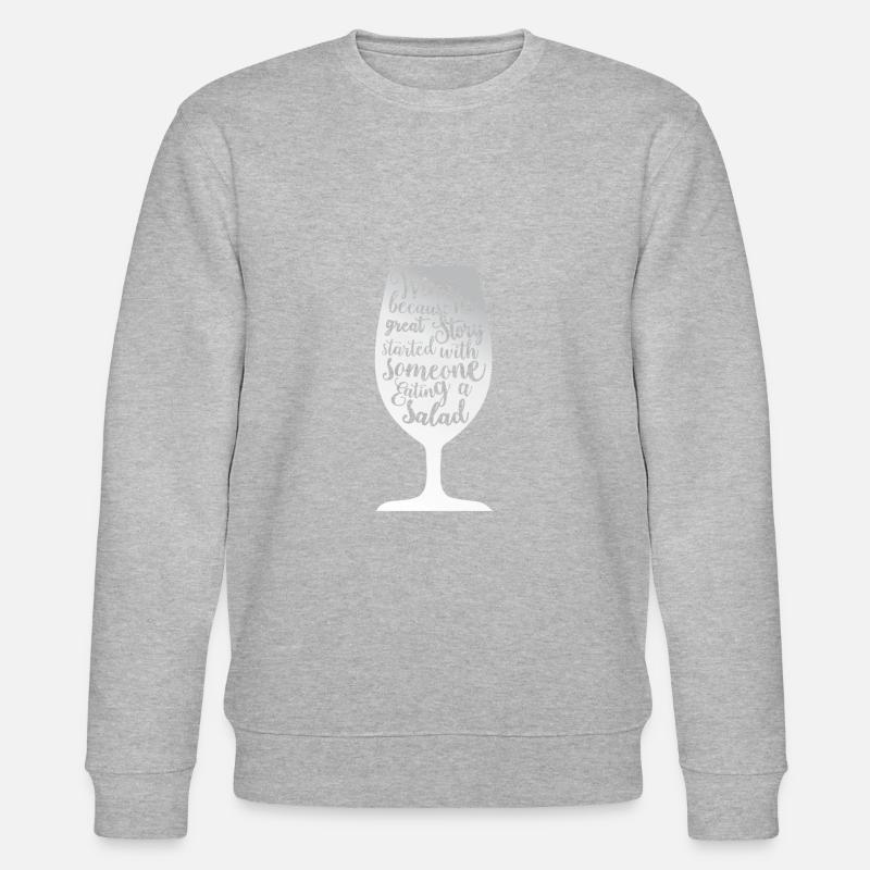 Wein - Stanley/Stella Unisex Bio-Sweatshirt CHANGER  - Grau meliert