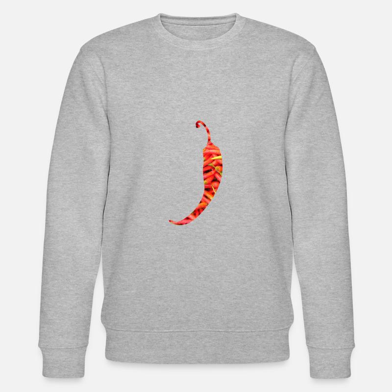 Chilischote - Stanley/Stella Unisex Bio-Sweatshirt CHANGER  - Grau meliert