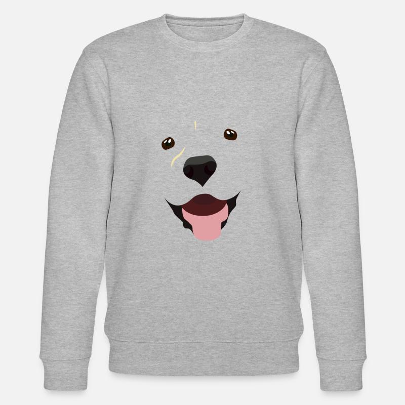 (Labrador-Gesicht) - Stanley/Stella Unisex Bio-Sweatshirt CHANGER  - Grau meliert