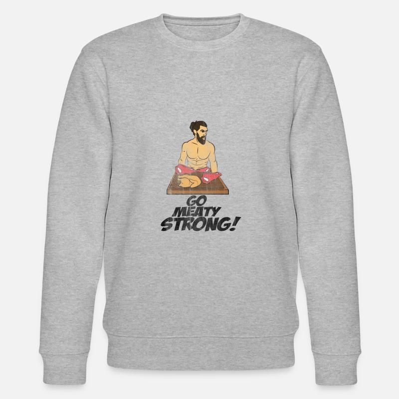 Fleisch stark - Stanley/Stella Unisex Bio-Sweatshirt CHANGER  - Grau meliert