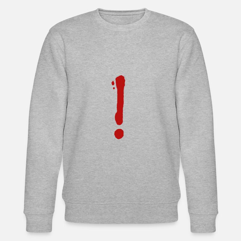 Ausrufezeichen 3 - Stanley/Stella Unisex Bio-Sweatshirt CHANGER  - Grau meliert