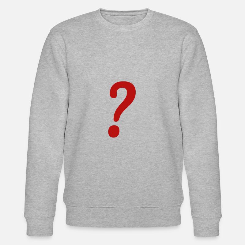 Point d’interrogation 4 - Sweat bio CHANGER Stanley/Stella Unisexe - gris chiné