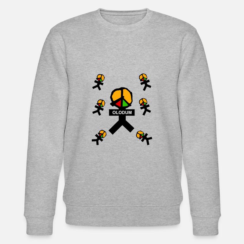 OLODUM Samba - Stanley/Stella Unisex Bio-Sweatshirt CHANGER  - Grau meliert