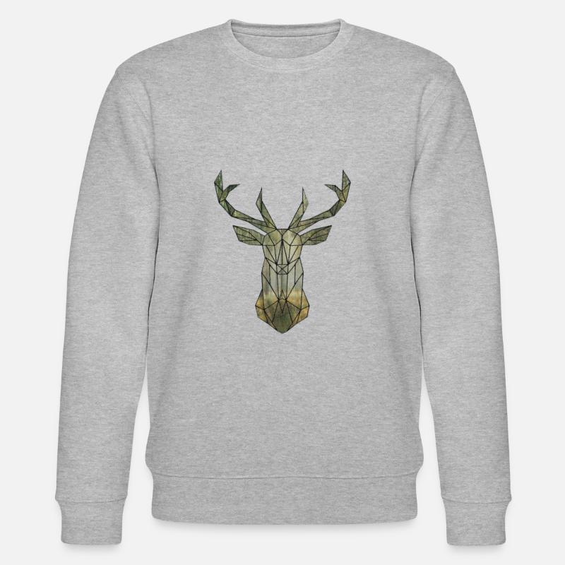 Hirsch Mosaik - Stanley/Stella Unisex Bio-Sweatshirt CHANGER  - Grau meliert