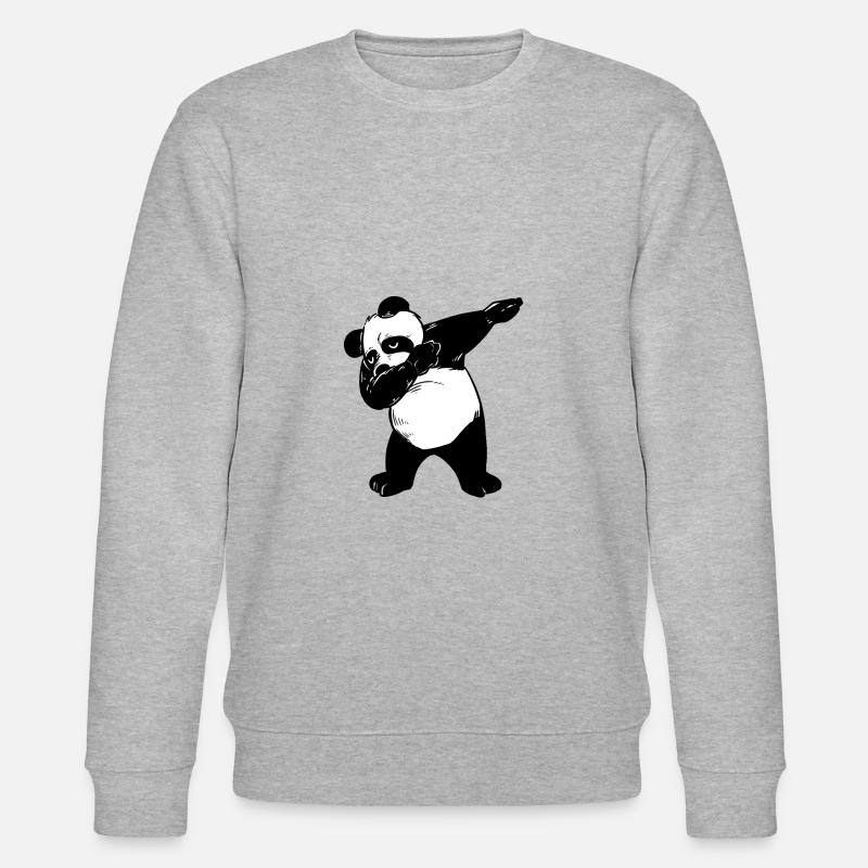 Panda - Stanley/Stella Unisex Bio-Sweatshirt CHANGER  - Grau meliert