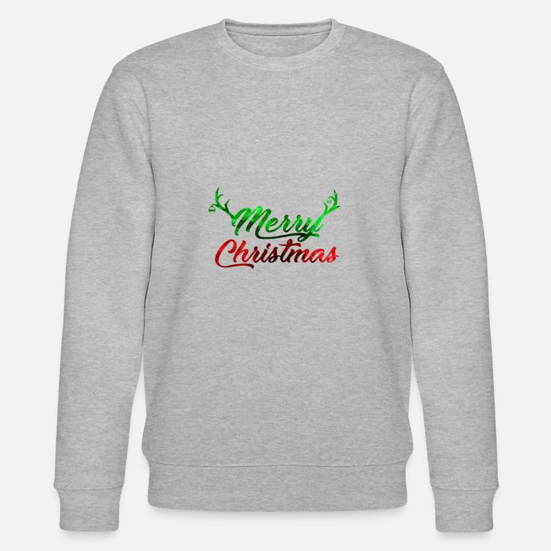 Merry Christmas - Stanley/Stella Unisex Bio-Sweatshirt CHANGER  - Grau meliert