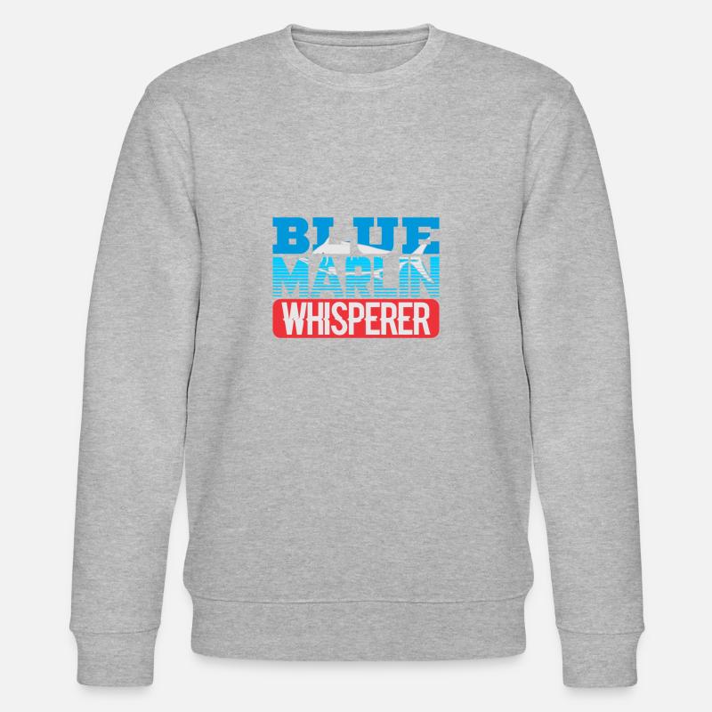 Blue Marlin Whisperer - Stanley/Stella CHANGER Unisex Organic Sweatshirt - heather grey