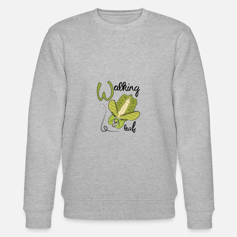 Feuille errante d'en haut - Sweat bio CHANGER Stanley/Stella Unisexe - gris chiné
