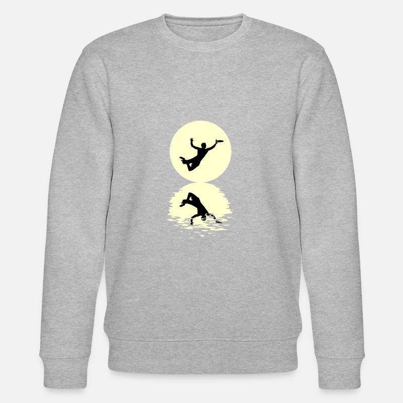 Moon Frisbee Tee Shirt - Sweat bio CHANGER Stanley/Stella Unisexe - gris chiné