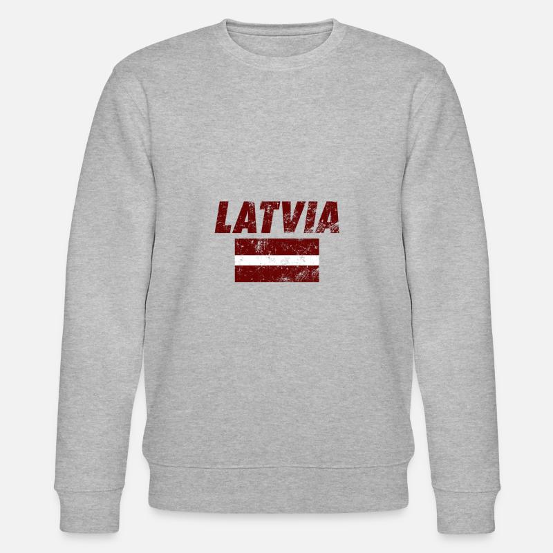 Idée cadeau Lettonie Russie Baltique - Sweat bio CHANGER Stanley/Stella Unisexe - gris chiné