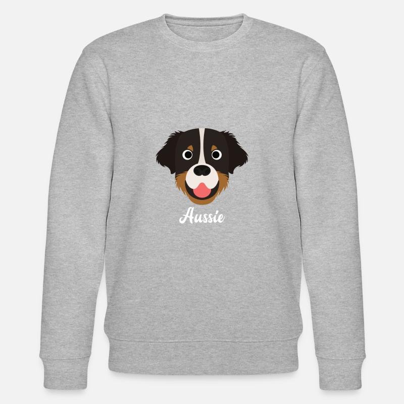 Aussie - australischer Schäferhund - Stanley/Stella Unisex Bio-Sweatshirt CHANGER  - Grau meliert