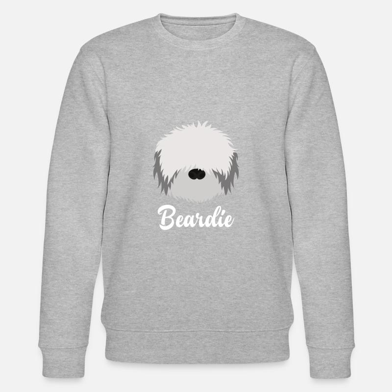 Beardie - Bärtiger Collie - Stanley/Stella Unisex Bio-Sweatshirt CHANGER  - Grau meliert