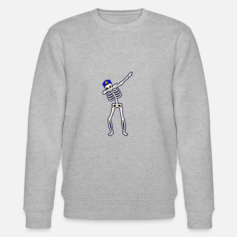 abtupfen Skeleton - Stanley/Stella Unisex Bio-Sweatshirt CHANGER  - Grau meliert