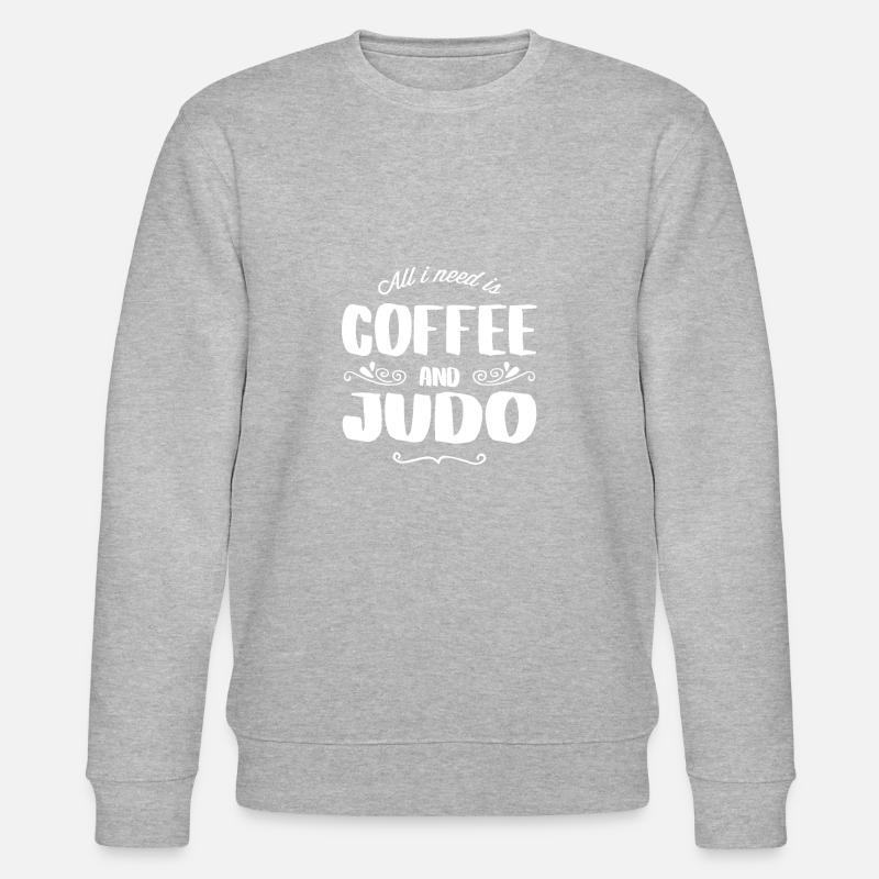 Judo & Coffee - Stanley/Stella Unisex Bio-Sweatshirt CHANGER - Grau meliert