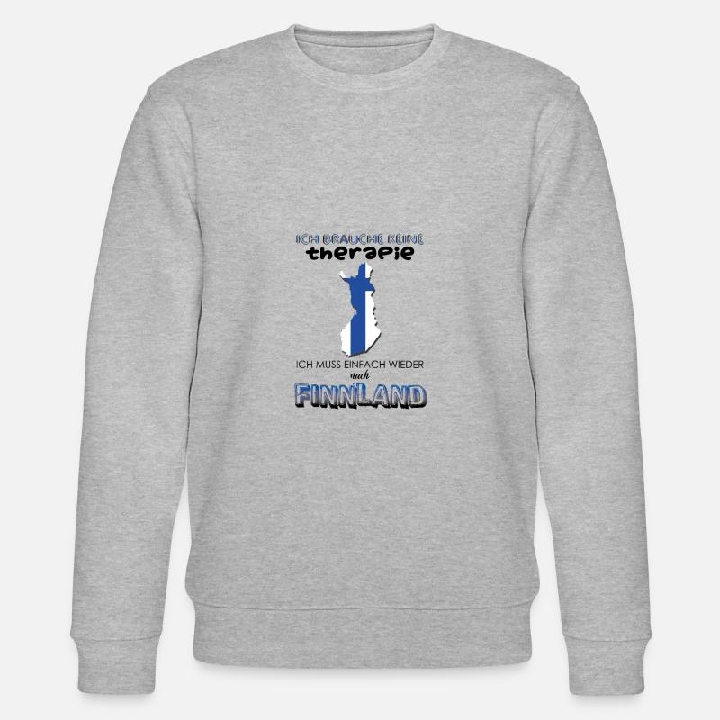 Finnland - Stanley/Stella Unisex Bio-Sweatshirt CHANGER  - Grau meliert