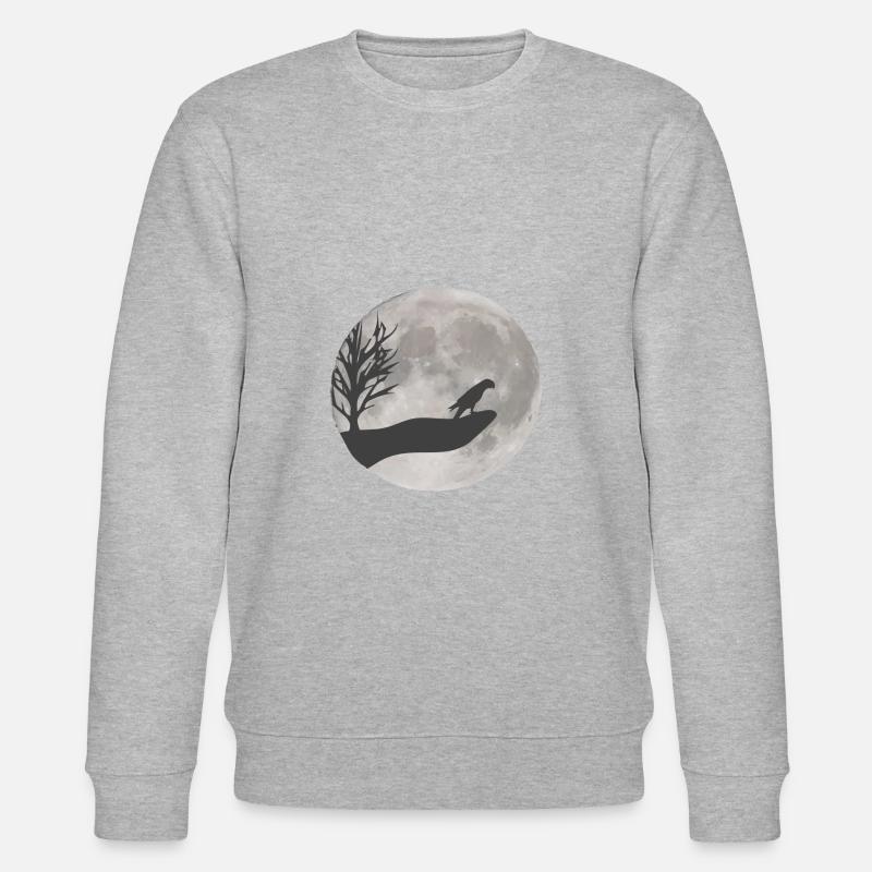 Dessin de perroquet - Sweat bio CHANGER Stanley/Stella Unisexe - gris chiné